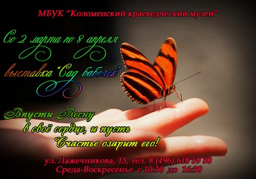 Vystavka Sad babochek
