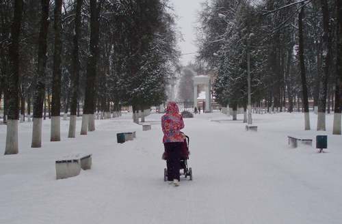 Виды Коломны. Парк Мира. Зима.