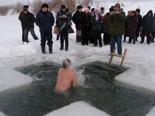 крещение купание купель